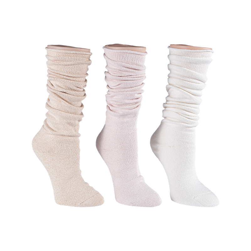 Stocaí 2ppk Cushion Slouchy Crew Iomlán Roll Barr