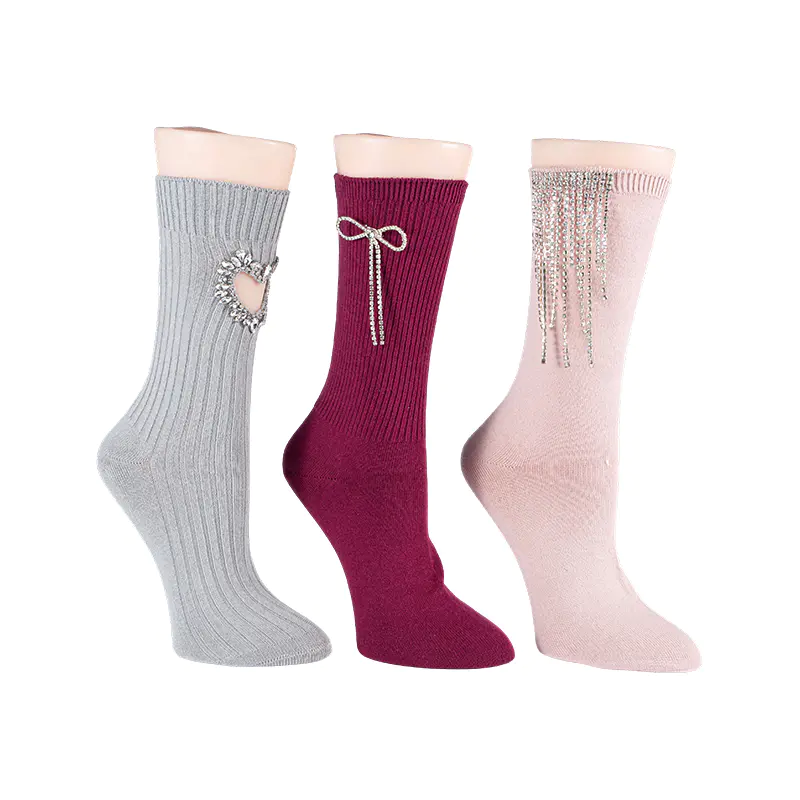 Sock Crew Bow Pearl Inbhainte na mBan