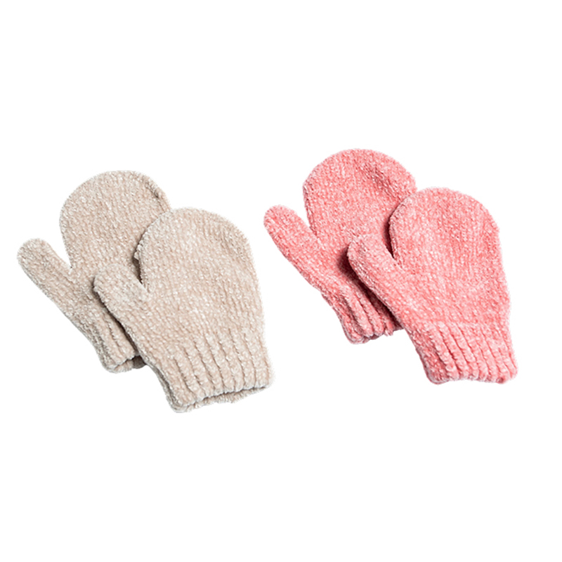 Waffle Leanaí Chenille Mitten